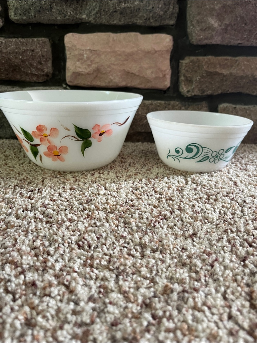 2 Federal glass Vintage Bowls